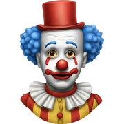sad clown sticker