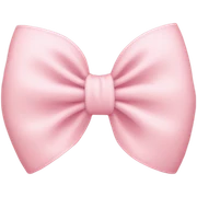 light pink bow on light pink bow sticker