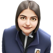 smiling girl looking at viewer sticker