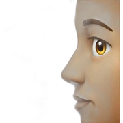 Nose to nose sticker