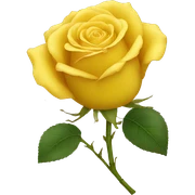 Yellow rose sticker