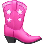 Pink cowboy boots with sparkles  sticker