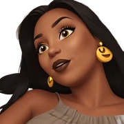 dark beauty with glowing features sticker