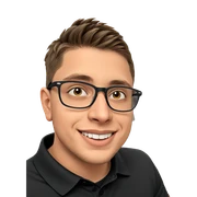 smiling boy with glasses indoors sticker