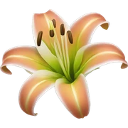 lily flower sticker