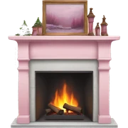 Winter Pink FirePlace sticker