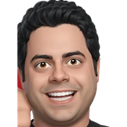 smiling boy with black hair sticker