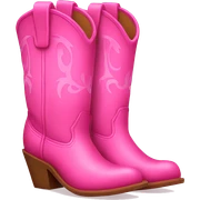 Pink cowgirl boots  sticker
