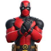 masked superhero with utility belt sticker