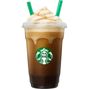 Starbuck ice coffee with ice cubes sticker