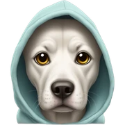 Dog in a hoodie sticker