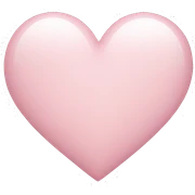 light pink heart sticker