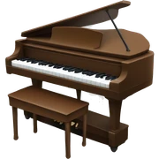 Brown E-Piano sticker