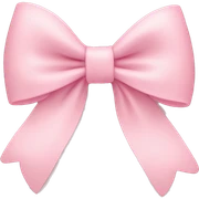 light pink bow on light pink bow sticker