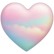Cœur pastel sticker