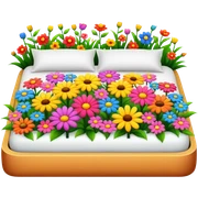 nature flowers bed sticker