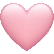 light pink heart emoji sticker