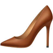 Brown heel sticker