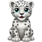 Snow leopard  sticker