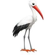 Stork sticker