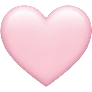 Light pink heart  sticker