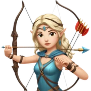 Warrior goddess archer sticker