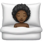 Black girl sleeping sticker