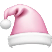 light pink santa hat sticker