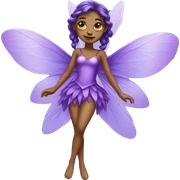 Purple fairy sticker
