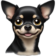 black chihuahua sticker