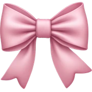 Pale Pink bow sticker