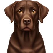 Chocolate lab sticker