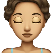 Brunette girl sleeping sticker