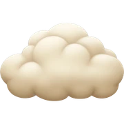 Beige cloud sticker