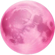 Pink moon sticker
