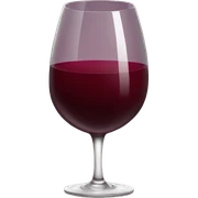 maroon wine glass sticker