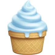 Crystal ice cream sticker
