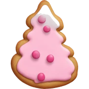 pink christmas cookie sticker