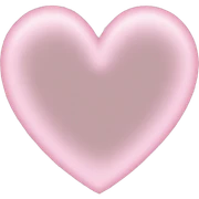 Light pink heart outline  sticker