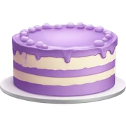 lilac cake sticker