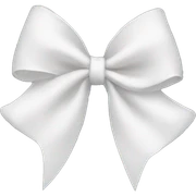 white bow sticker