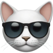 Cat with sunglasses sticker