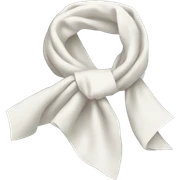 white ascot scarf sticker