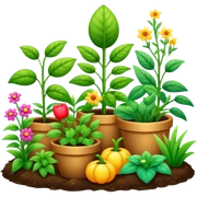 organic garden  sticker