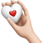 Heart in hand  sticker