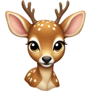 Baby deer sticker