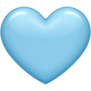 Light blue heart
 sticker