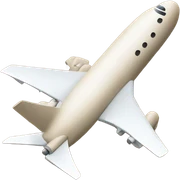 Beige plane sticker