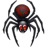 gothic spider with red cross sticker
