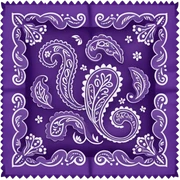 Purple Paisley Bandana sticker